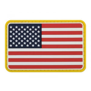 Шеврон Флаг США ПВХ левый 5*8 цвет пвх